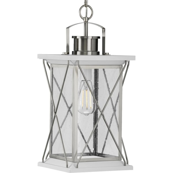 Progress Lighting Barlowe Collection Stainless Steel One-Light Hanging Lantern P550068-135 - main